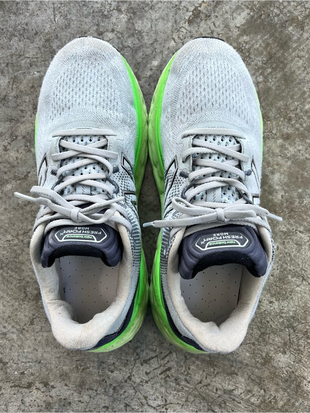 New Balance Fresh Foam More v4 Running Shoes Gray Green Men’s Size 11 - Picture 6 of 12